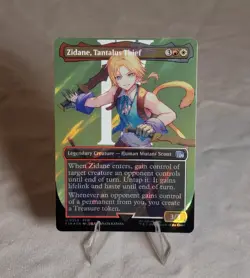 Zidane, Tantalus Thief (Surge Foil) (Borderless) Final Fantasy MTG - Image 1