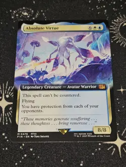 Absolute Virtue 476, Final Fantasy, Extended Art REG, FIC MTG TCG - Image 1