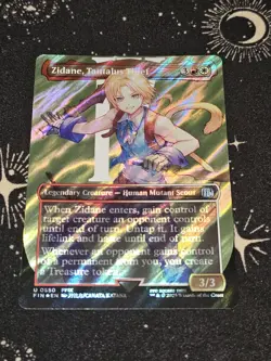 Zidane, Tantalus Thief 550, Borderless Surge Foil, Final Fantasy, FIN MTG TCG - Image 1