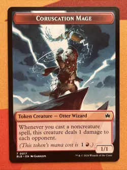 Magic MTG - Coruscation Mage - Token [Non-Foil] (0017) Bloomburrow NM - Image 1