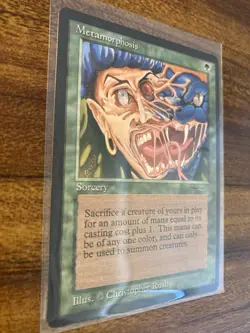 MTGâœ¨METAMORPHOSISâœ¨Arabian Nights NM Common SORCERY 1993 Christopher Rush Artwork - Image 3