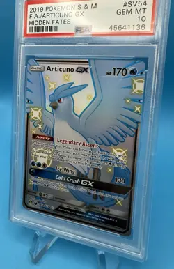 2019 Pokemon Sun & Moon Hidden Fates Shiny Vault Articuno GX #SV54 PSA 10 - Image 3