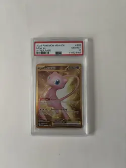 PSA 10 Pokemon Gold Mew ex 205/165 Hyper Rare Scarlet & Violent 151 GEM MT card - Image 1