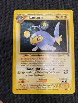 Pokémon TCG Lanturn Neo Genesis Card 38/111 Unlimited Mint Condition - Image 1