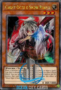 Yugioh Ghost Orge Snow Rabbit Quarter Century Rare 1st Edition RA04-EN015 - Image 1