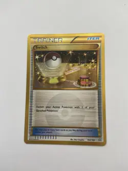 Pokemon TCG Trainer Switch Holo Card Secret Rare 163/160 XY-Primal Clash - Image 1