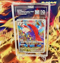 2024 Pokemon S&V Surging Sparks - Braviary 214/191 IR  - TAG 10 - PSA Card - Image 1