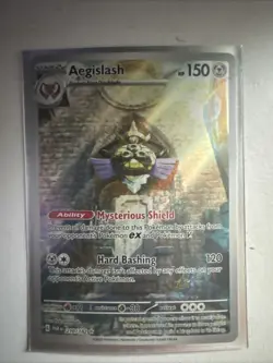 Pokémon TCG Aegislash Paradox Rift 210/182 Holo Illustration Rare Card - Image 1