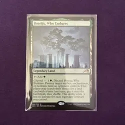 Boseiju, Who Endures. Legendary  MTG Card.  Kamigawa Neon Dynasty. Rare Land - Image 1