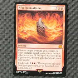 Nibelheim Aflame Final Fantasy Regular Magic MTG FIN 0146 FFVII  NM  pack fresh  - Image 1