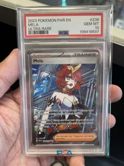 2023 PSA 10 Pokemon Paradox Rift Mela Full Art 236/182 card Gem Mint - Image 1