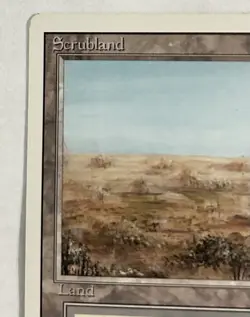 Magic the Gathering Scrubland Revised Edition Dual Land Rare Card - Image 2