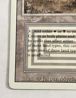 Magic the Gathering Scrubland Revised Edition Dual Land Rare Card - Image 5