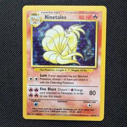 Ninetales - 12/102 - Pokemon Base Set Unlimited Holo Rare Card WOTC nm - Image 1