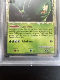 Meganium 109/123 Holo Rare Heartgold Soulsilver Pokemon Card PSA 9 - Image 3