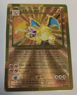 Pokemon Celebrations Gold Metal Charizard Card 4/102 Ultra Premium Collection - Image 1