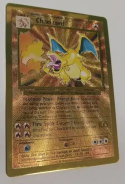 Pokemon Celebrations Gold Metal Charizard Card 4/102 Ultra Premium Collection - Image 2