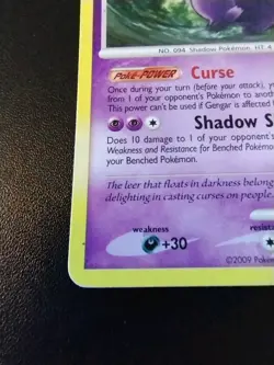 Pokémon Gengar TCG Arceus Card 16/99 Regular Rare HP Vintage - Image 4