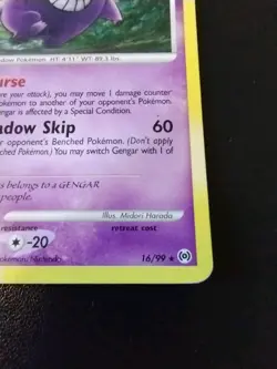 Pokémon Gengar TCG Arceus Card 16/99 Regular Rare HP Vintage - Image 5