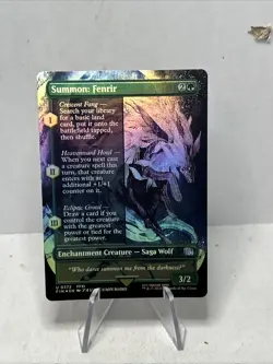 Final Fantasy MTG - Summon: Fenrir Borderless - U 0372 Foil Magic - Image 1