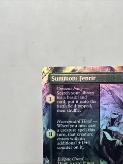 Final Fantasy MTG - Summon: Fenrir Borderless - U 0372 Foil Magic - Image 2
