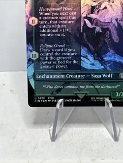 Final Fantasy MTG - Summon: Fenrir Borderless - U 0372 Foil Magic - Image 5