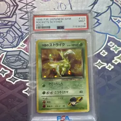 Pokemon Card PSA 9 ROCKET's SCYTHER Holo Rare #123 Japanese Gym Heroes - Image 2