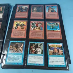 Old Vintage Magic Gathering Binder Sleeves 180 Cards Collection 90s MTG - Image 10