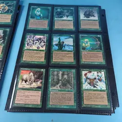 Old Vintage Magic Gathering Binder Sleeves 180 Cards Collection 90s MTG - Image 16