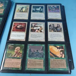 Old Vintage Magic Gathering Binder Sleeves 180 Cards Collection 90s MTG - Image 18