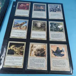 Old Vintage Magic Gathering Binder Sleeves 180 Cards Collection 90s MTG - Image 19