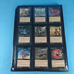 Old Vintage Magic Gathering Binder Sleeves 180 Cards Collection 90s MTG - Image 2