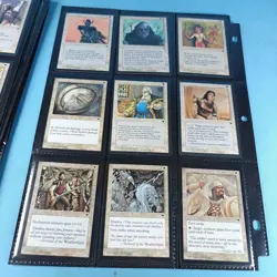 Old Vintage Magic Gathering Binder Sleeves 180 Cards Collection 90s MTG - Image 20