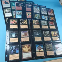 Old Vintage Magic Gathering Binder Sleeves 180 Cards Collection 90s MTG - Image 22
