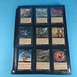 Old Vintage Magic Gathering Binder Sleeves 180 Cards Collection 90s MTG - Image 23