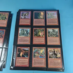 Old Vintage Magic Gathering Binder Sleeves 180 Cards Collection 90s MTG - Image 6