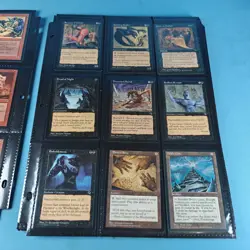 Old Vintage Magic Gathering Binder Sleeves 180 Cards Collection 90s MTG - Image 8
