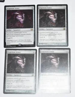 4X ARGENTUM ARMOR Artifact COMMANDER 2014 Rare MAGIC GATHERING CARD2 - Image 5