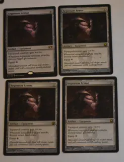 4X ARGENTUM ARMOR Artifact COMMANDER 2014 Rare MAGIC GATHERING CARD2 - Image 6