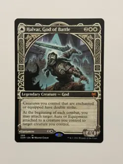 Halvar, God of Battle (Showcase) Kaldheim Regular NM Free Ship - Image 1
