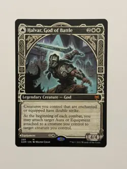 Halvar, God of Battle (Showcase) Kaldheim Regular NM Free Ship - Image 3