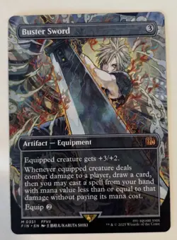 MTG Buster Sword M 0351 Borderless Non-Foil FIN - Image 1