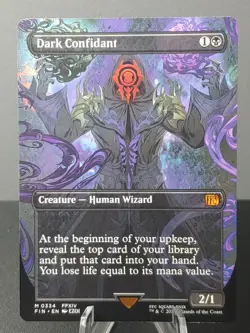 0334 Dark Confidant Borderless M3agix The Gathering Final Fantasy - Image 1