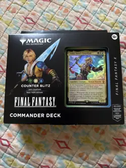 MTG FF Magic: The Gathering Final Fantasy X Commander Deck Counter Blitz Tidus - Image 1