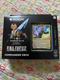 MTG FF Magic: The Gathering Final Fantasy X Commander Deck Counter Blitz Tidus - Image 3
