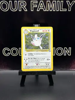 Pokémon TCG Wigglytuff Holo Unlimited Rare Card 16/64 Jungle Base Set MP - Image 1