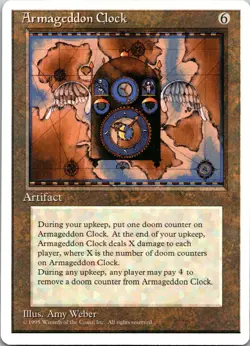 Armageddon Clock [4th Edition] Magic MTG Never Played NP Rare 1995 - Image 5