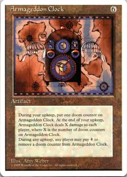Armageddon Clock [4th Edition] Magic MTG Never Played NP Rare 1995 - Image 7