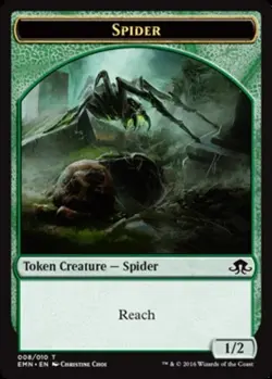 Spider Token Light Play, English Magic the Gathering MTG Eldritch Moon - Image 2