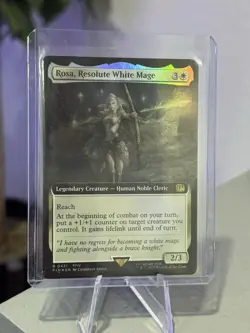 Rosa, Resolute White Mage (Extended Art) MTG Final Fantasy FOIL - Image 2